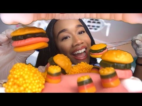 ASMR Dentist Cleans Your Teeth & Eats The Krabby Patties Out Of It 🦷🍔 ASMR Dentist Role-play