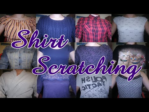 ASMR SHIRT SCRATCHING (FAST AND AGGRESSIVE) - 12 SHIRTS!