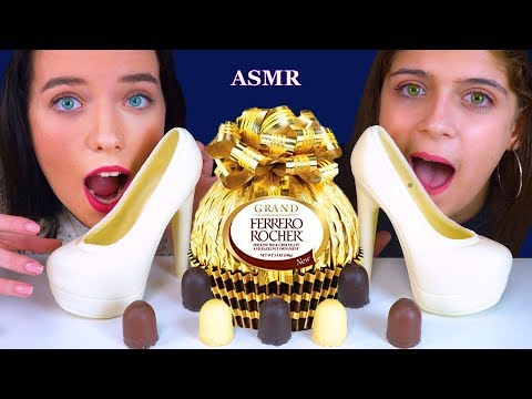 ASMR EATING GIANT FERRERO ROCHER BOWLS, EDIBLE CINDERELLA SHOES, CHOCOLATE DESERTS