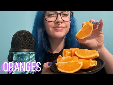 ASMR Slurping Juicy Oranges (Eating Sounds)🍊