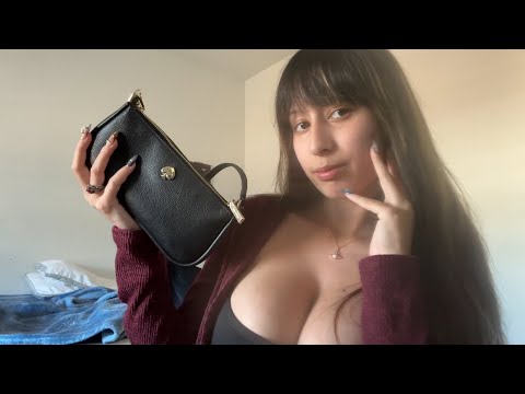 ASMR | what’s in my bag? 🎀 (tapping)