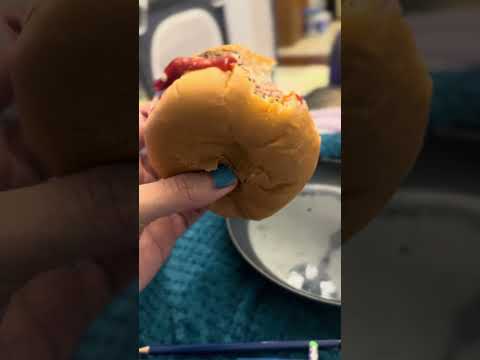 #asmr ASMR Eating Homemade Burger 🍔