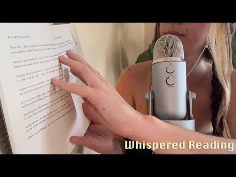 ASMR 📖 reading you poetry | Whispering, Book Sounds, Page Turning, Tapping, Hand Movements ☆