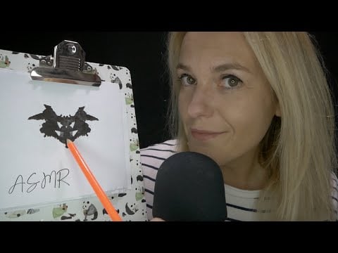 ASMR FR 🌀 Roleplay test de Rorschach (vraiment sympa avec chuchotement, tracing, mouth sounds ...)