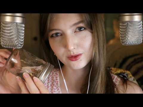 ASMR Glass Jar Tapping Sounds w/ Echo ⭐ Ear to Ear