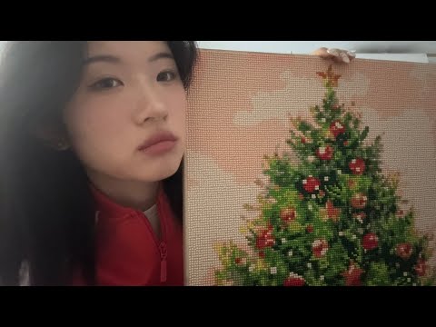 크리스마스 보석십자수 & 2026 달력 asmr Christmas Jewelry Cross & 2026 Calendar