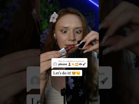Emoji challenge ASMR + behind the scenes:) Honey spoon, Lipgloss 😴