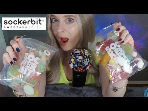 ASMR Swedish Candy | Sockerbit Gummy Candy Taste Test | Whispered Food Review