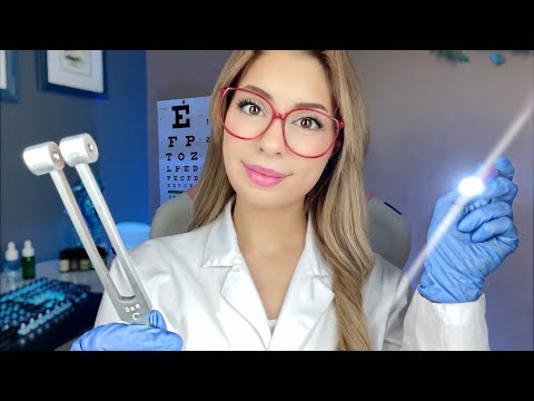 ASMR The MOST Detailed Cranial Nerve Exam YOU'VE SEEN Doctor Roleplay Ear, Eye Exam Hearing Test