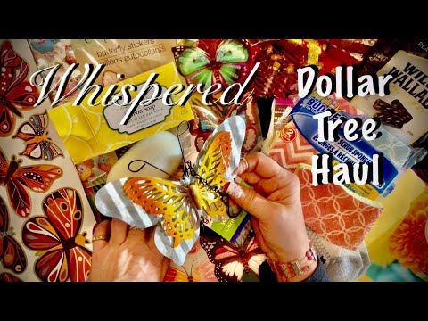 ASMR Dollar Tree Haul (Whispered) Lots of stickers, fun stuff & plastic crinkles.