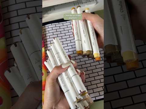 Chen Rui vs Ohuhu markers 😍 Oddly Satisfying ❤️ #ohuhuhonoluluseries #oddlysatisfyingvideos