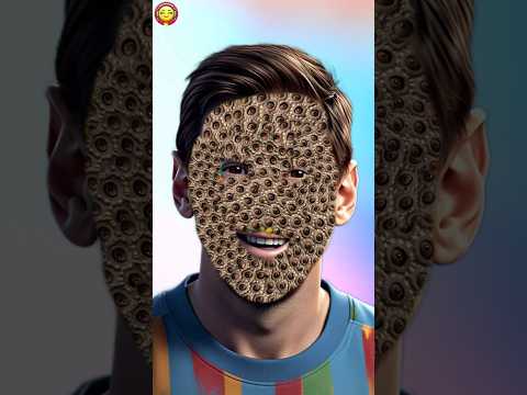 Asmr 2d Leonel Messi Masker Wajah Bersih Perawatan 🏆⚽ #shorts
