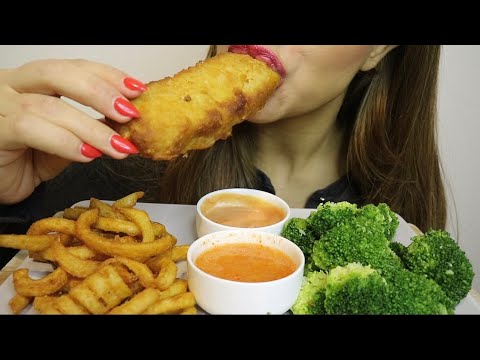 ASMR FISHnCHIPS / BROCCOLI / no talking / CREMA ASMR #asmr #fishnchips #mukbang #food #broccoli