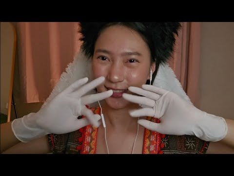 ASMR White Latex Gloves Girl XS Size - RAINIE ASMR
