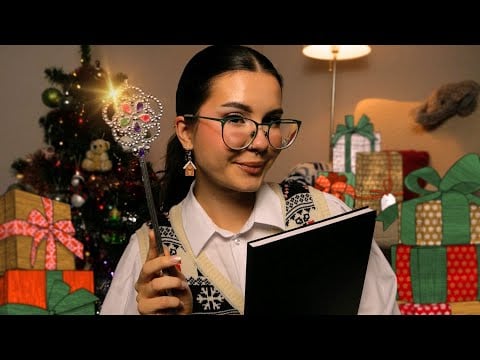 ASMR ROLEPLAY ❄️ magiczna doradczyni prezentowa 🎁🪄 szept, stukanie, tłumaczenie (gift guide)