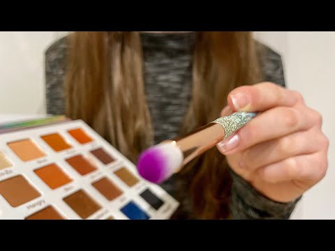 ASMR doing your makeup + brushing your hair | actual camera touching | lo-fi | no talking