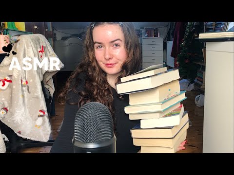 ASMR || The 13 Books I Read in November💌 (tapping, gripping, scratching)