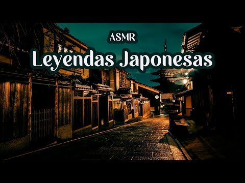 ⭐ASMR Leyendo Cuentos de Terror: Leyendas Japonesas 🎃 (Sonidos de lluvia, Soft Spoken)