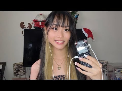 my first tascam ASMR video 🐆ྀི˚.❄️༘⋆ (very experimental)