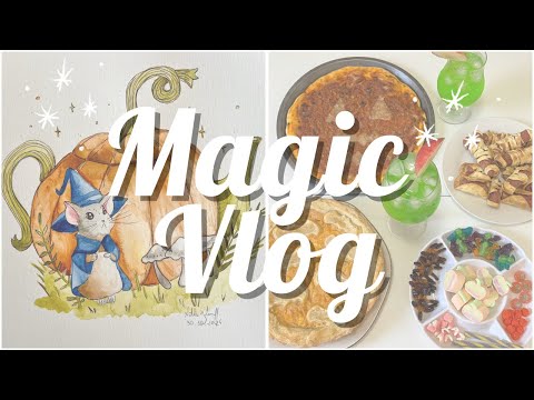 Vlog #05 | halloween caseiro | praticando aquarela | receita temática