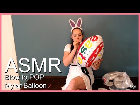 Blow to Pop Mylar Easter Balloon!