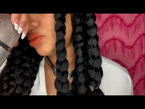 ASMR BRAIDS /MIC SCRATCHING /MOUTH SOUNDS *repost