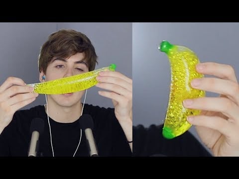 ASMR Cutting Open Banana Squishy