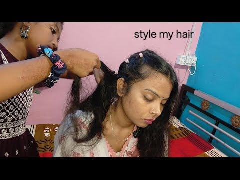 “Baijanti made my hairstyle in such a cute & soothing way 💆‍♀️✨ It felt so relaxing😌