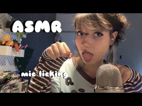 𑣲ASMR || mic licking 👅🎤 