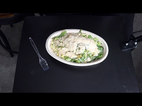 CHIPOTLE BOWL ASMR EATING SOUNDS