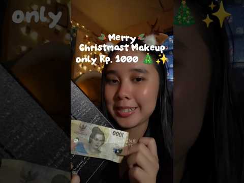ASMR Doing your Christmas Makeup only for Rp. 1000 ✨🎄💄 #asmr #makeup
