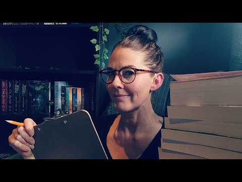 ASMR- Library RP (Semi-Inaudible Close Up Whispers, Pencil Chewing, Writing & Typing Sounds) 📚✏️