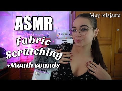 ASMR FABRIC SCRATCHING + MOUTH SOUNDS 👚(Skin Scratching muy relajantes) ASMR para dormir | Pandasmr