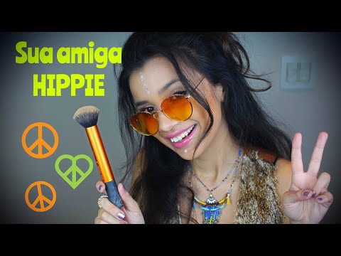 AMIGA HIPPIE TE ARRUMANDO PARA FESTIVAL