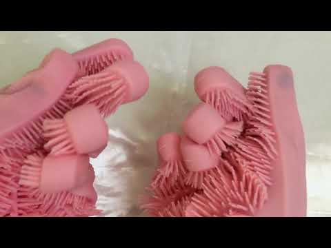RUBBER GLOVES 🙏  In Pink and  Red , Counting Shells to make you fall a Sleep💤 [[ASMR]]