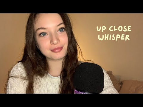 ASMR Whisper Ramble | ear to ear whispering