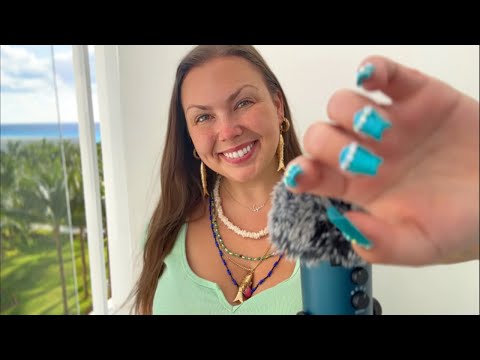 asmr by the OCEAN🌊💙 (soft spoken rambling)