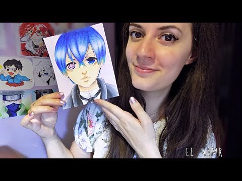 ★ASMR italiano★ CHIACCHIERE + Ti mostro un mio disegno♥ Puro Sussurro e Soft spoken