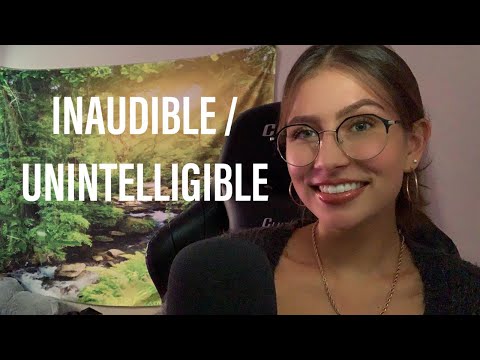 ASMR | INAUDIBLE / UNINTELLIGIBLE WHISPERING