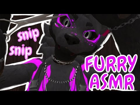 [FURRY ASMR] Haircut roleplay! (scissors, bottles, towel, hairdryer and brush!)