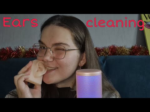 ASMR EARS CLEANING • wet mouth sounds • близкие липкие звуки рта • eating jam