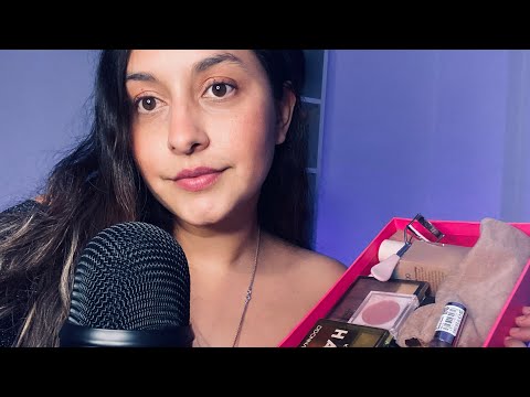 ASMR ✨EXPERTA TE MAQUILLA EN SP1T PA1T1NG ✨♥️