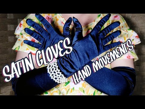 Satin Gloves ASMR 🧤 Soft Speaking 🗣️ Relaxing Hand Movements 🌸