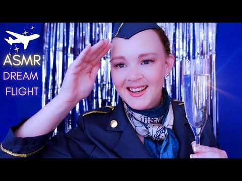 ASMR First Class Flight ✈️ Soft Spoken Flight Attendant Roleplay for Sleep & Tingles