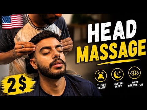 The Most Relaxing Head Massage You’ll Watch Today 💆🏻‍♂️Sleep In Minutes 😴