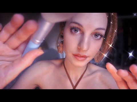 ASMR Gently Brushing You To Sleep ('shoop', tongue clicking, rain sounds) 😴💤