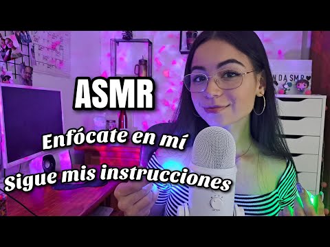 ASMR SIGUE MIS INSTRUCCIONES👀 | Enfócate en MI |Focus on me| ASMR en español para dormir | Pandasmr