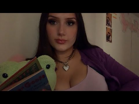 ASMR READING PICTURE BOOK/TAPPING, PAGE TURNING + WHISPERING