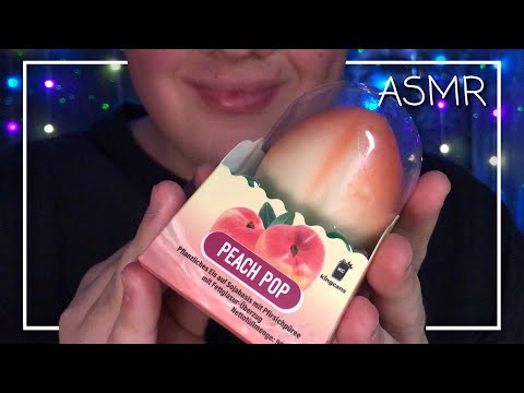ASMR Peach Pop Ice Taste Test 🍑🍦 (Deutsch/German)