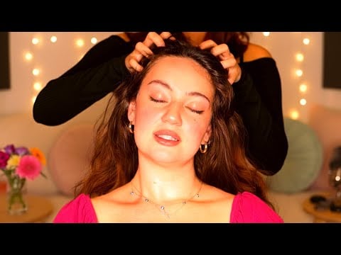 ASMR Relaxing Scalp Massage, Tingly Hair Play Sounds, Head Scratching & Gentle Personal Attention